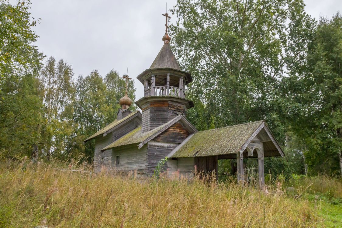 Часовня Николая Чудотворца, Тамбицы (Медвежьегорский район, Республика Карелия). фасады, Вид с северо-запада
