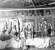 Часовня Варвары великомученицы, Фрагмент интерьера. Автор фото: Ларс Карл Иохан Петтерссон, 1943 г. Адрес хранения: Финляндия, г. Хельсинки, фотоархив Университета<br>, Часовенская, Медвежьегорский район, Республика Карелия