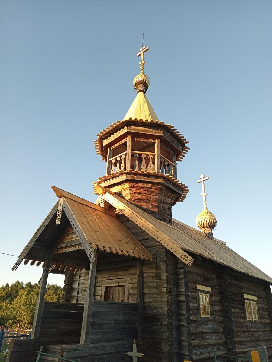 Часовня Илии Пророка, Пяльма (Пудожский район, Республика Карелия). документальные фотографии, Консервация (ремонт) часовни. 