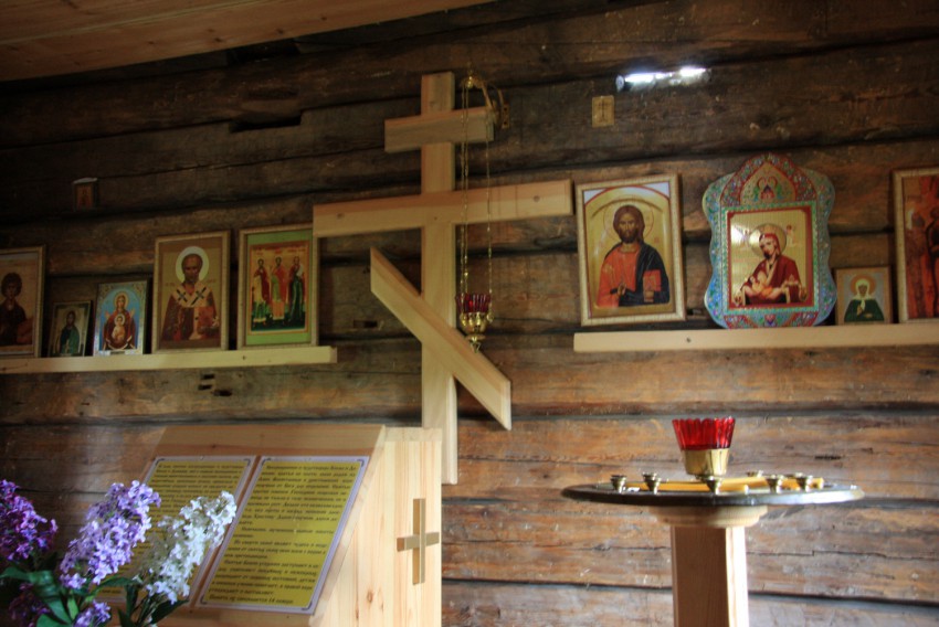 Часовня Космы и Дамиана, Узкие (Медвежьегорский район, Республика Карелия). интерьер и убранство