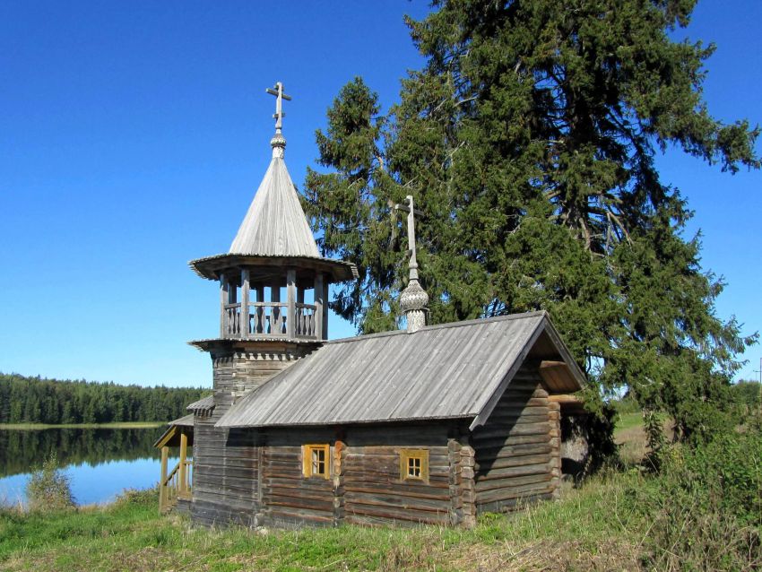 Часовня Космы и Дамиана, Узкие (Медвежьегорский район, Республика Карелия). фасады, вид с юго-востока