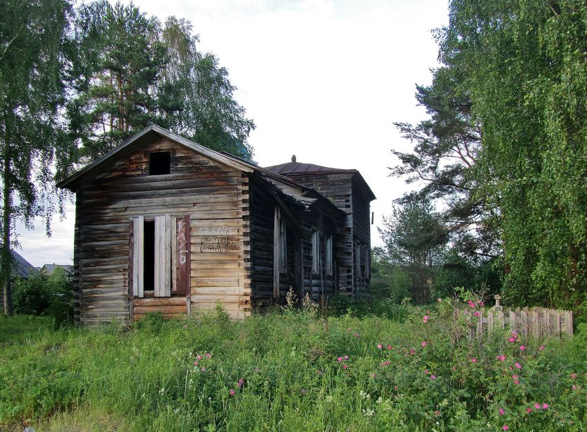 Церковь Николая Чудотворца, Павловское (Андричевское) (Вельский район, Архангельская область). фасады, западный фасад церкви