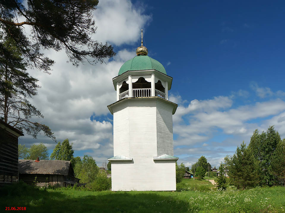Церковь Николая Чудотворца, Павловское (Андричевское) (Вельский район, Архангельская область). дополнительная информация, Колокольня