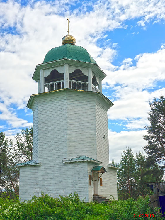 Церковь Николая Чудотворца, Павловское (Андричевское) (Вельский район, Архангельская область). дополнительная информация, Колокольня