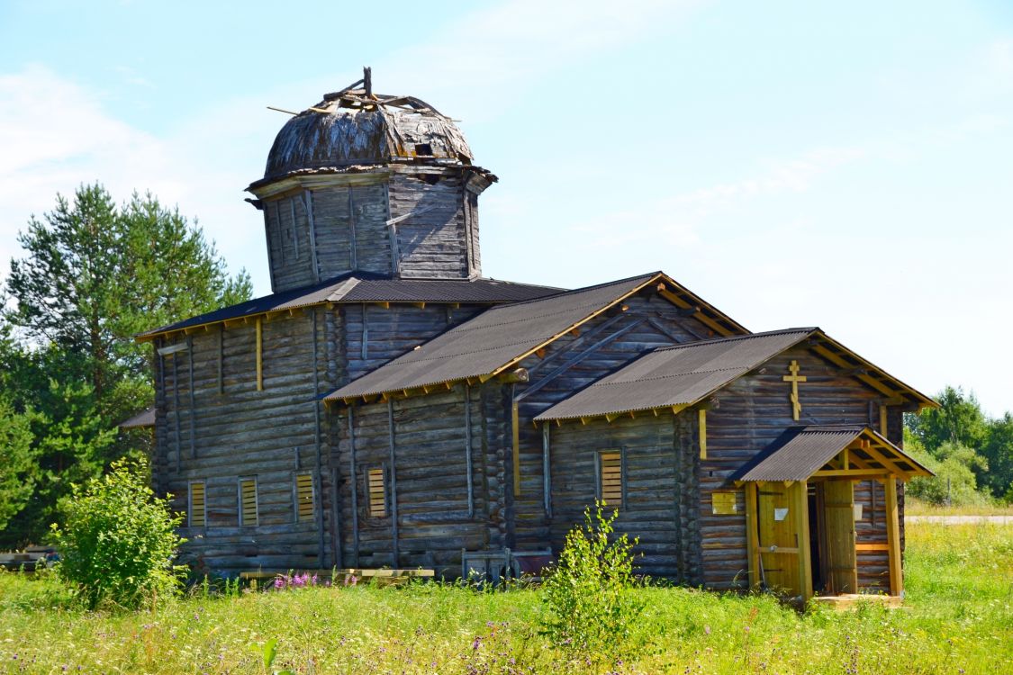 Церковь Климента, папы Римского, Масловская (Тулгас) (Виноградовский район, Архангельская область). фасады