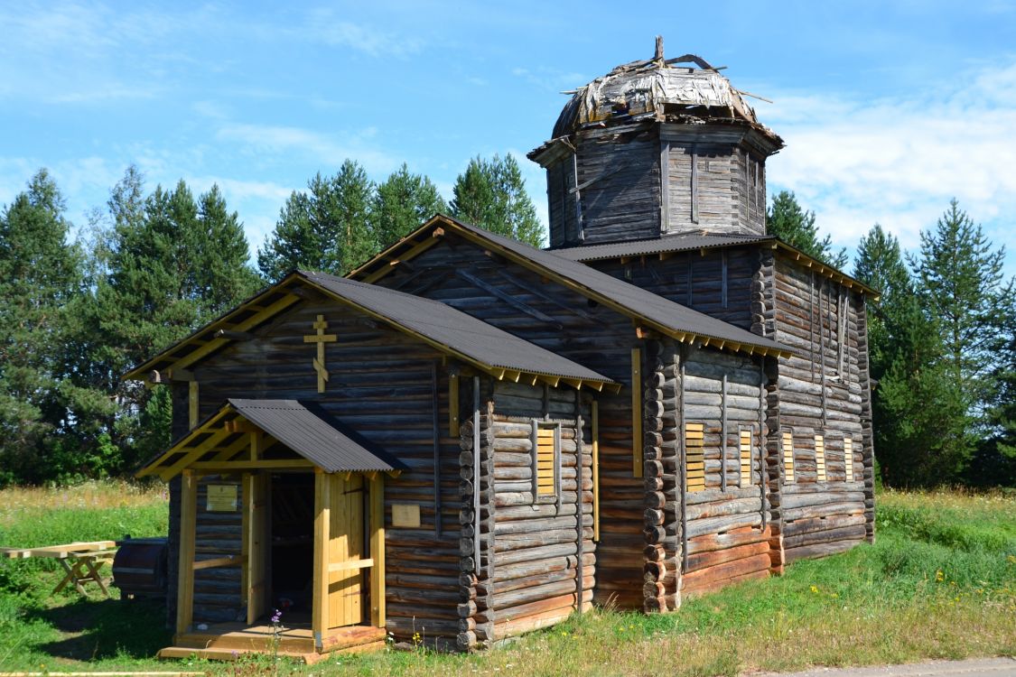 Церковь Климента, папы Римского, Масловская (Тулгас) (Виноградовский район, Архангельская область). фасады