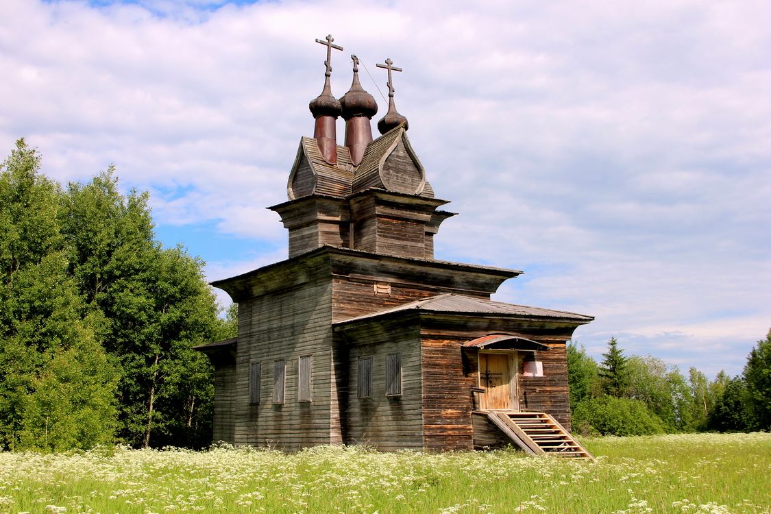 Придворные Места (Пермогорье). Церковь Георгия Победоносца. фасады