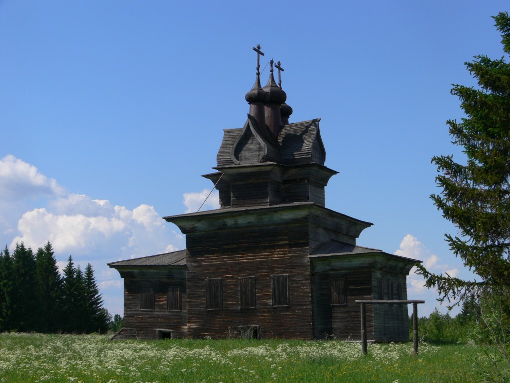 Придворные Места (Пермогорье). Церковь Георгия Победоносца. фасады