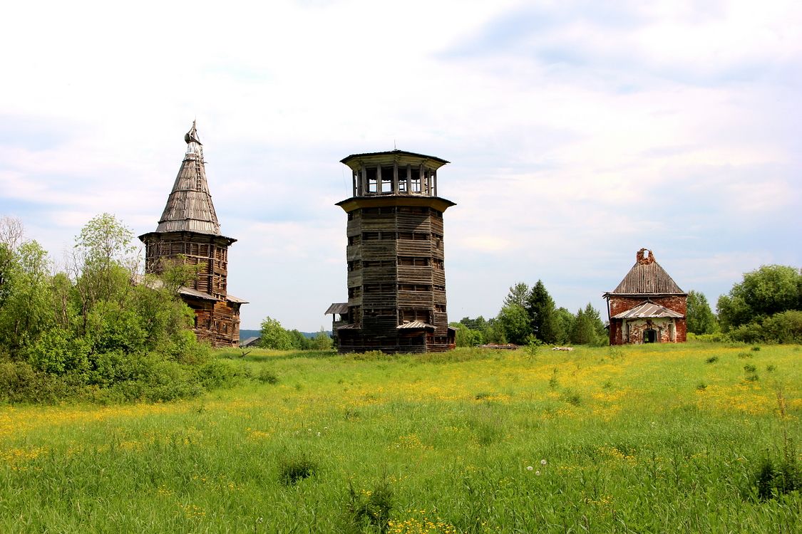 Храмовый комплекс Селецкого погоста, Коверниковская (Сельцо) (Виноградовский район, Архангельская область). фасады