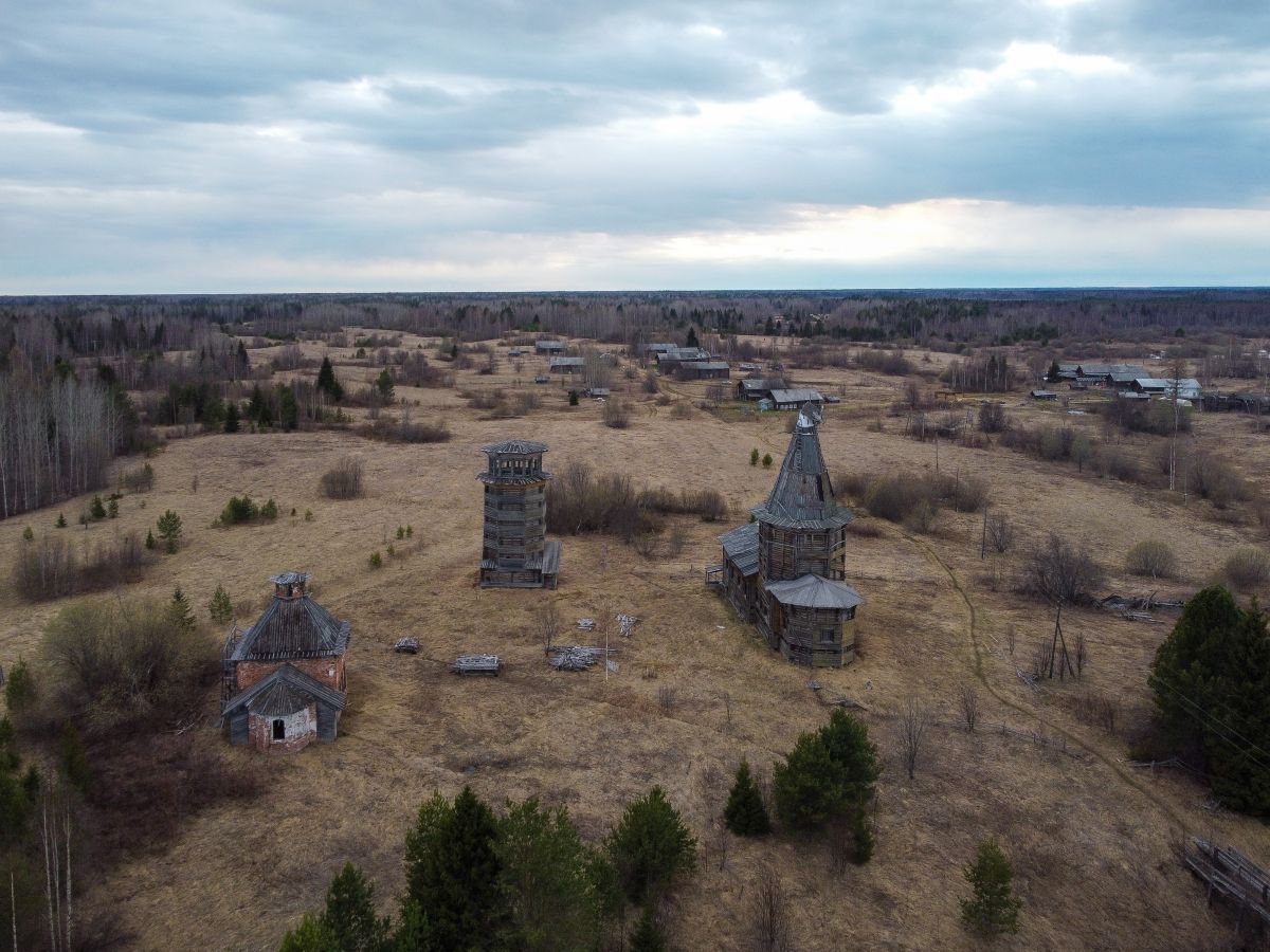 Храмовый комплекс Селецкого погоста, Коверниковская (Сельцо) (Виноградовский район, Архангельская область). фасады