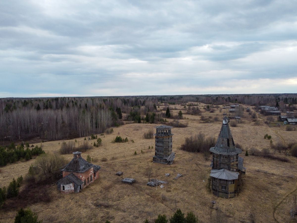 Храмовый комплекс Селецкого погоста, Коверниковская (Сельцо) (Виноградовский район, Архангельская область). фасады