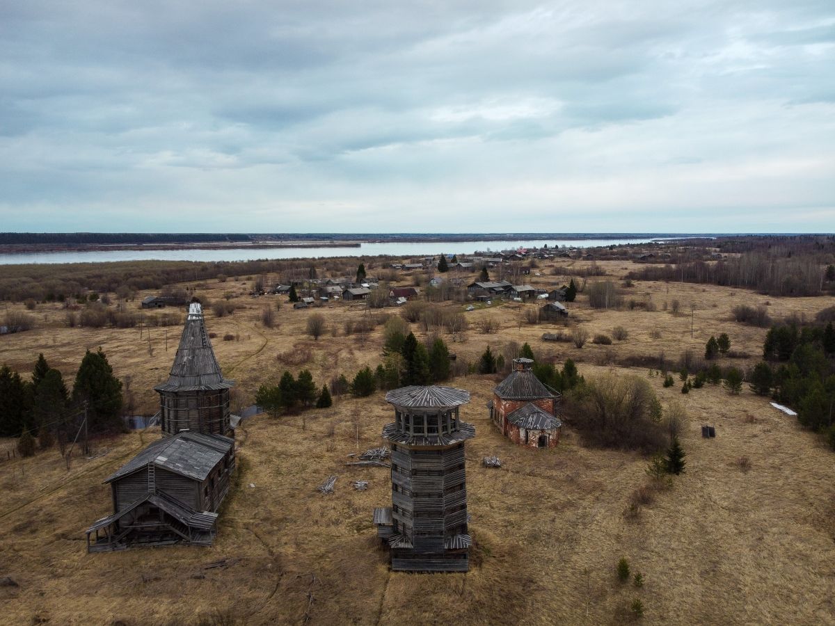 Храмовый комплекс Селецкого погоста, Коверниковская (Сельцо) (Виноградовский район, Архангельская область). фасады