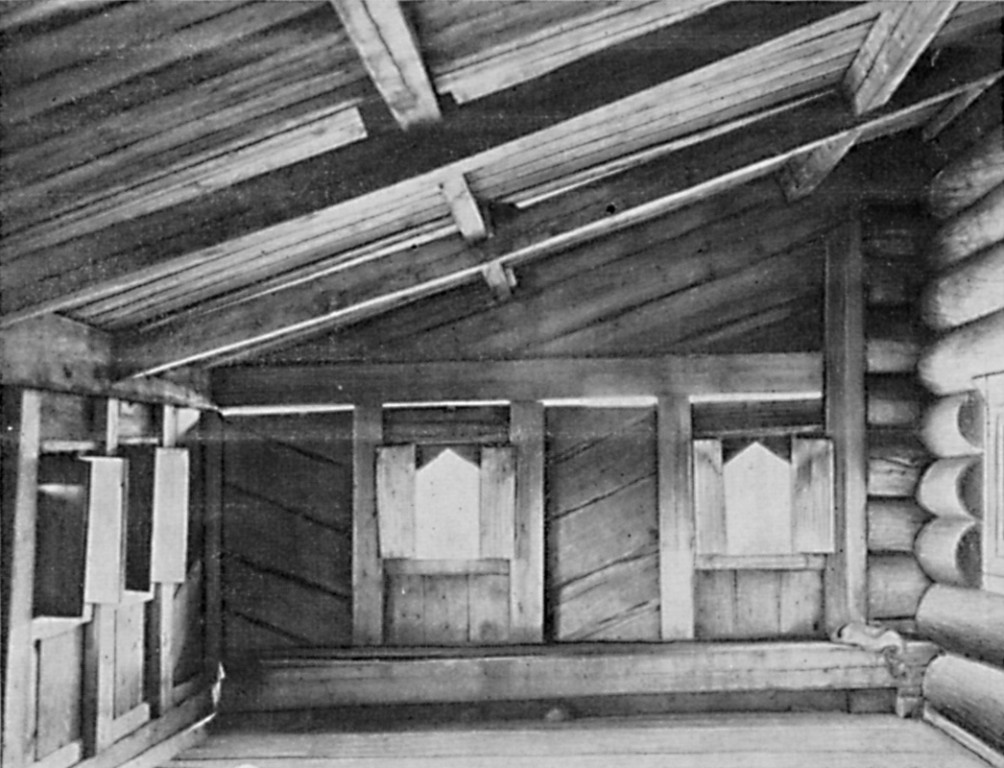 Церковь Димитрия Солунского, Верхняя Уфтюга (Красноборский район, Архангельская область). архивная фотография, Фото К.К. Романова. 1911 г. (Музей этнографии народов СССР). Из книги М.И. Мильчика и Ю.С. Ушакова «Деревянная архитектура русского севера». Ленинград, Стройиздат, 1980