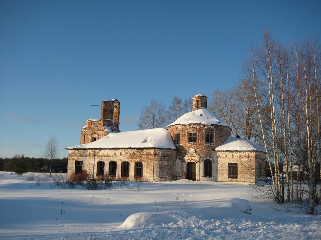 Церковь Петра и Павла, Цивозерский Погост (Красноборский район, Архангельская область). общий вид в ландшафте