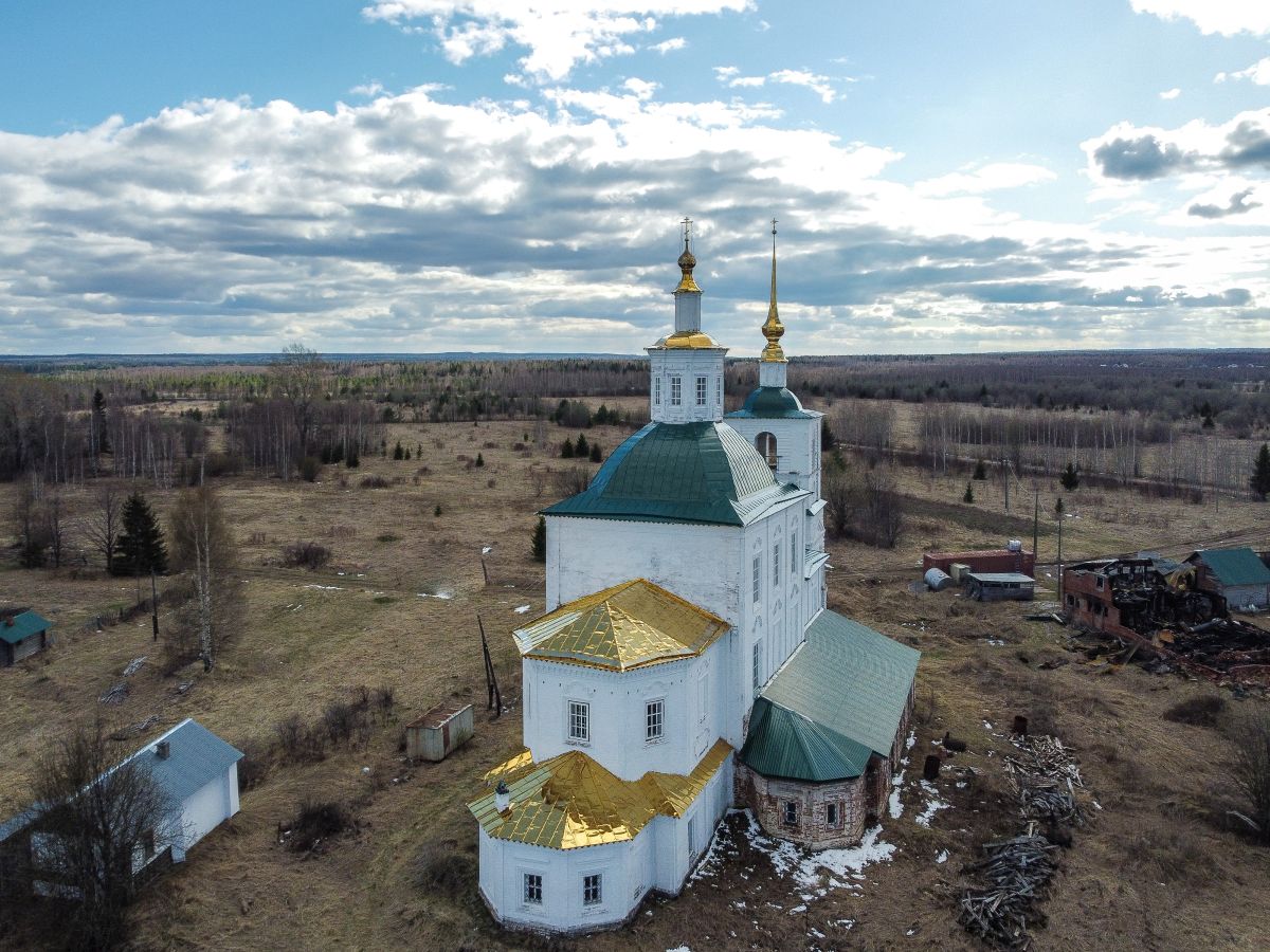 Церковь Николая Чудотворца, Гагарки (Котласский район и г. Котлас, Архангельская область). фасады