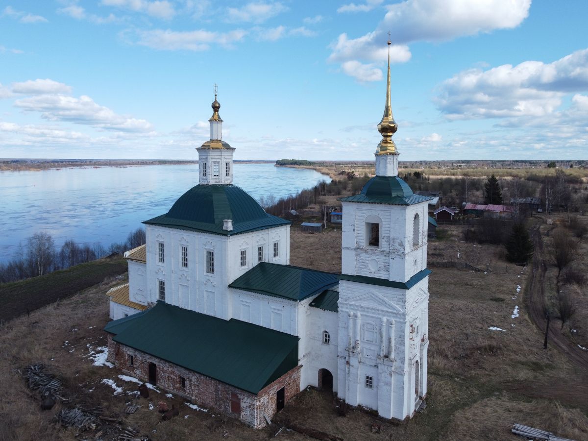 Церковь Николая Чудотворца, Гагарки (Котласский район и г. Котлас, Архангельская область). фасады