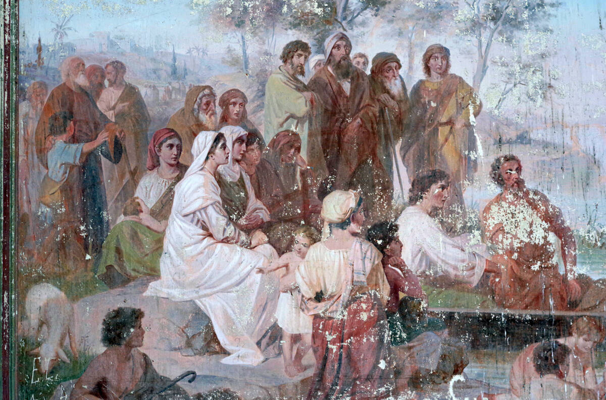 Церковь Николая Чудотворца, Гагарки (Котласский район и г. Котлас, Архангельская область). интерьер и убранство, Роспись основного помещения храма