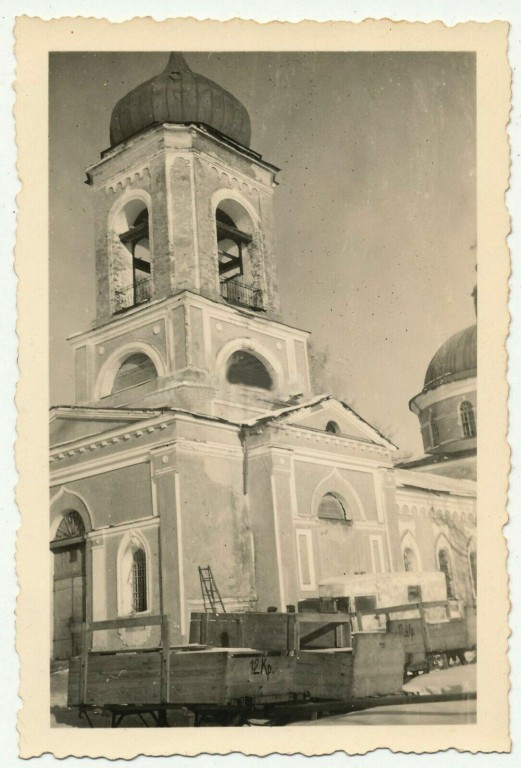 Церковь Вознесения Господня, Чёрное (Батецкий район, Новгородская область). архивная фотография, Фото 1941 г. с аукциона e-bay.de