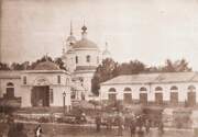 Собор Троицы Живоначальной, г. Подольск. Вид на Троицкий собор со стороны Большой Серпуховской улицы. Фото 1895-1905 гг. Из коллекции историка и краеведа Подольска Александра Семенихина.<br>, Подольск, Подольский городской округ, Московская область