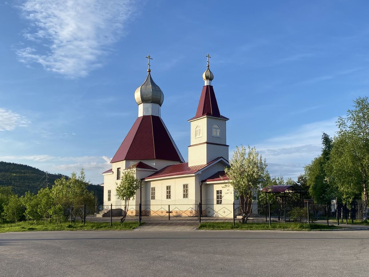 Вид с северо-запаза, фасады. Церковь Рождества Иоанна Предтечи, Кандалакша (Кандалакшский район, Мурманская область)
