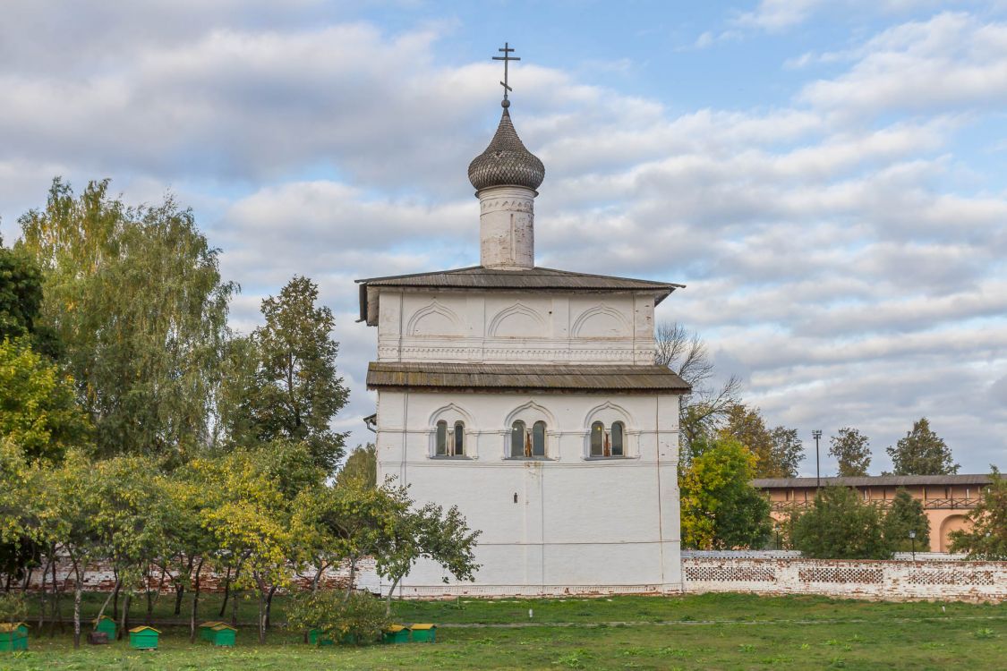Спасо-Евфимиевский монастырь. Надвратная церковь Благовещения Пресвятой Богородицы, Суздаль (Суздальский район, Владимирская область). фасады, Вид с запада