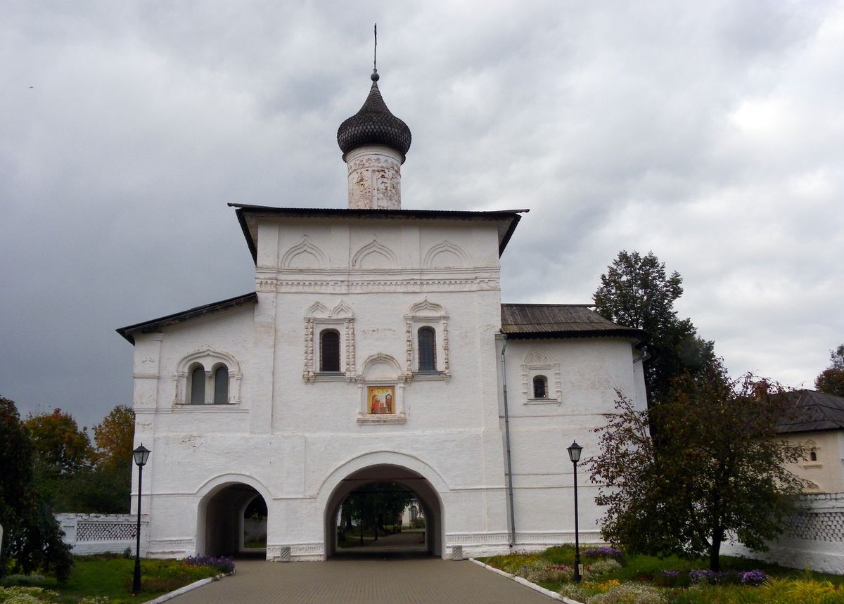 фасады. Спасо-Евфимиевский монастырь. Надвратная церковь Благовещения Пресвятой Богородицы, Суздаль (Суздальский район, Владимирская область)