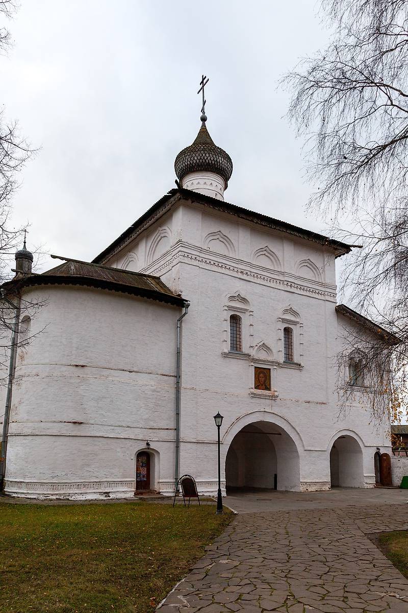 фасады. Спасо-Евфимиевский монастырь. Надвратная церковь Благовещения Пресвятой Богородицы, Суздаль (Суздальский район, Владимирская область)