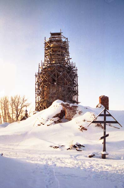 Каменный, остров. Спасо-Каменный Преображенский монастырь. Церковь Успения Пресвятой Богородицы. фасады