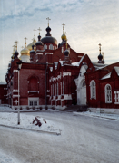 Богоявленско-Анастасьинский женский монастырь. Кафедральный собор Богоявления Господня и Анастасии Римляныни, Скан с фотографии из семейного фотоальбома.<br>, Кострома, Кострома, город, Костромская область