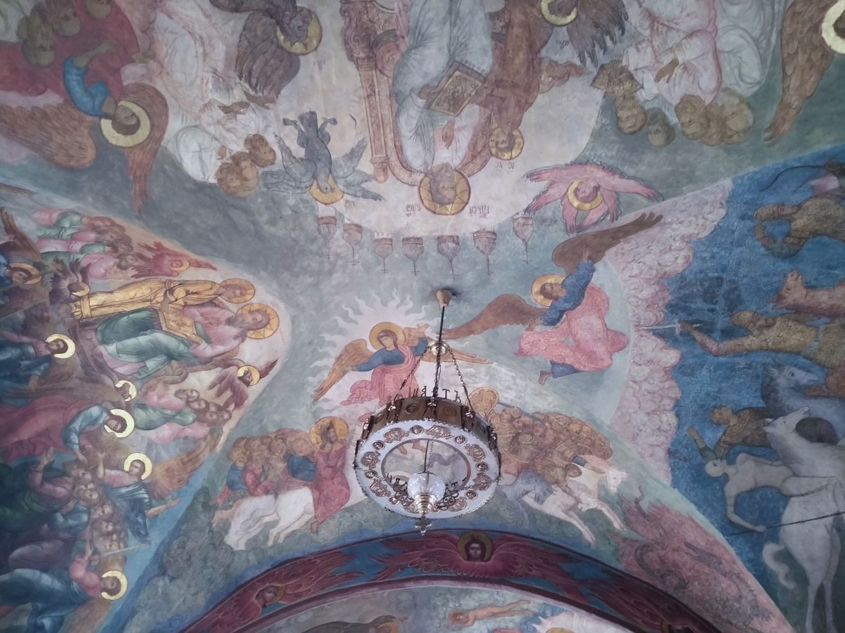 Новоспасский монастырь. Собор Преображения Господня, Таганский (Центральный административный округ (ЦАО), г. Москва). интерьер и убранство, роспись притвора