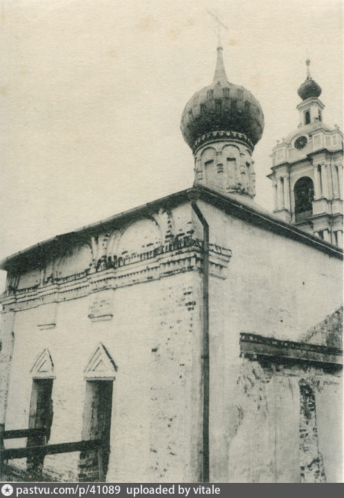 Таганский. Новоспасский монастырь. Церковь Николая Чудотворца. архивная фотография, Фото с сайта pastvu.ru Фото 1900-1912 гг.