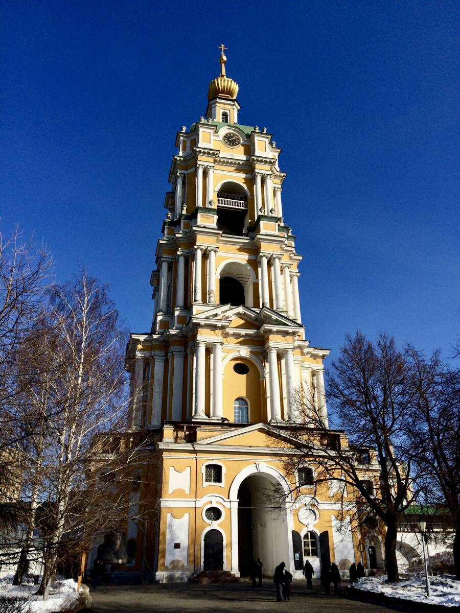 Новоспасский монастырь. Церковь Сергия Радонежского в колокольне, Таганский (Центральный административный округ (ЦАО), г. Москва). фасады