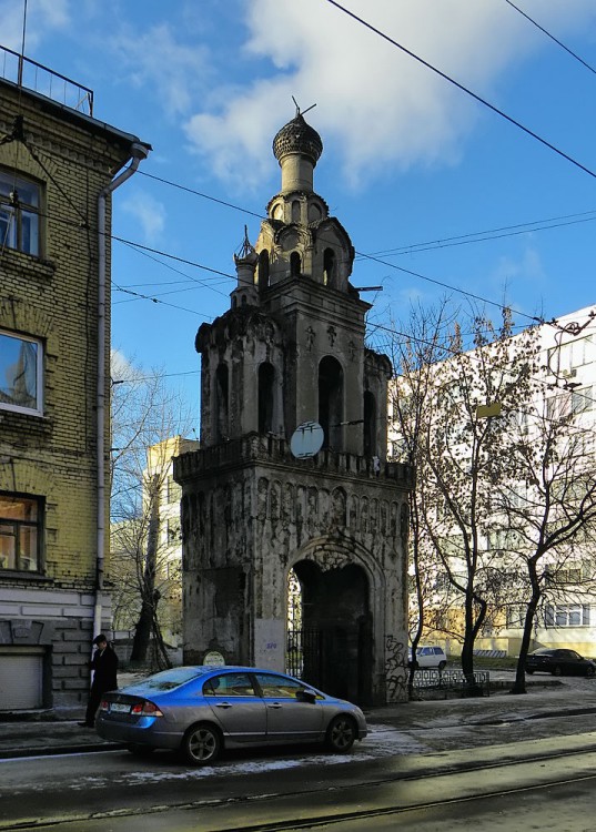 Колокольня церкви Екатерины Федосеевского согласия, Басманный (Центральный административный округ (ЦАО), г. Москва). фасады, Екатерины в бывшем Девкином переулке