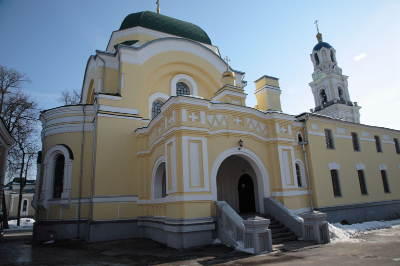 Тихонова пустынь. Церковь Николая Чудотворца, Льва Толстого, село (Дзержинский район, Калужская область). фасады