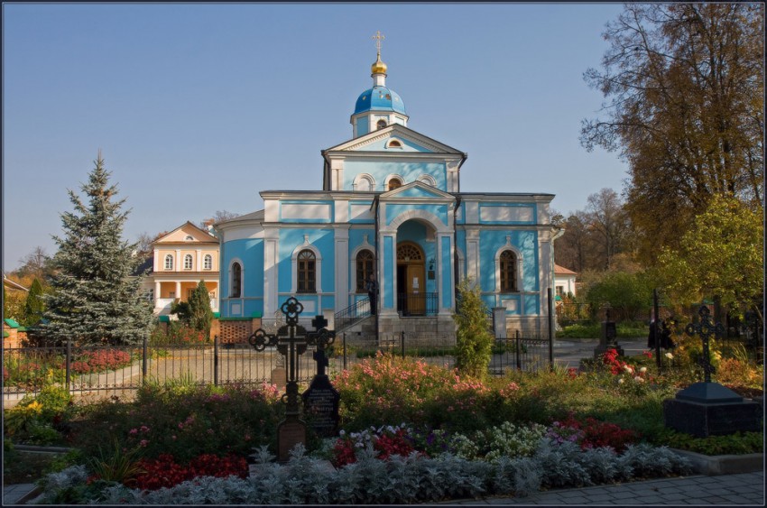 Козельск (Оптино). Оптина Пустынь. Церковь Владимирской иконы Божией Матери. фасады