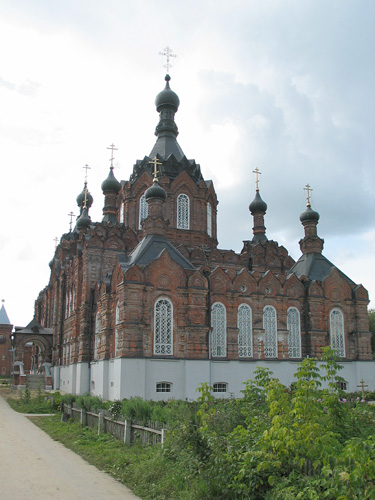 Старое Шамордино. Казанская Амвросиевская пустынь. Собор Казанской иконы Божией Матери. фасады