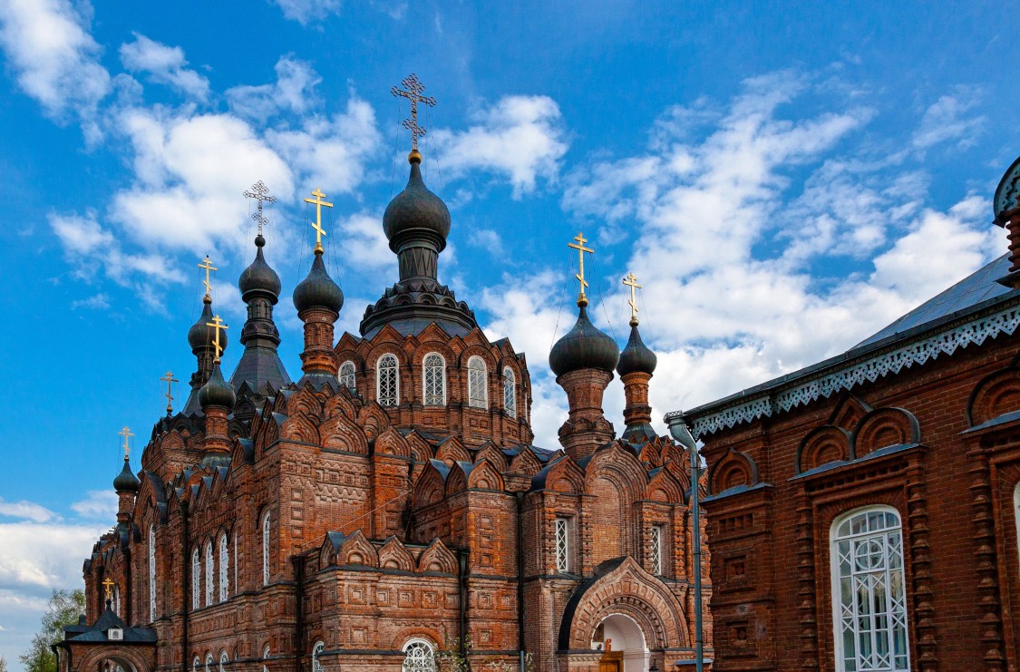 Старое Шамордино. Казанская Амвросиевская пустынь. Собор Казанской иконы Божией Матери. архитектурные детали