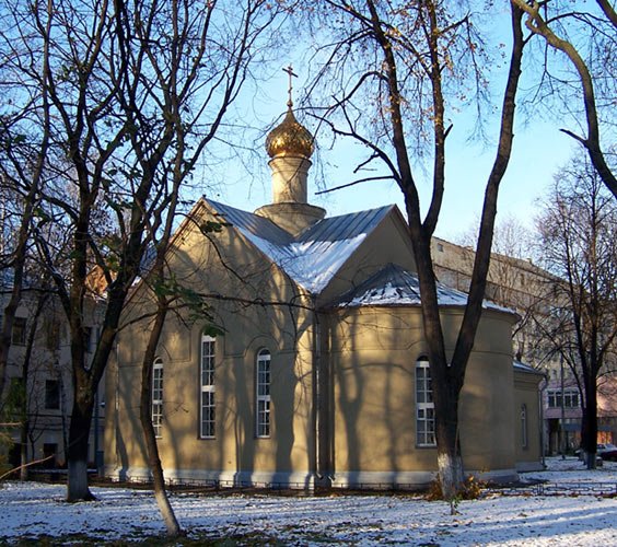 Домовая церковь Воскресения Словущего при Городской клинической больнице № 29, Лефортово (Юго-Восточный административный округ (ЮВАО), г. Москва). фасады