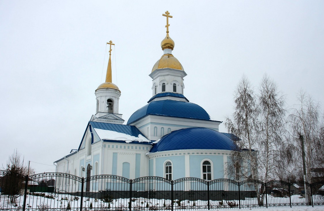 Церковь Казанской иконы Божией Матери, Новая Усмань (Новоусманский район, Воронежская область). фасады, Вид с юго-востока