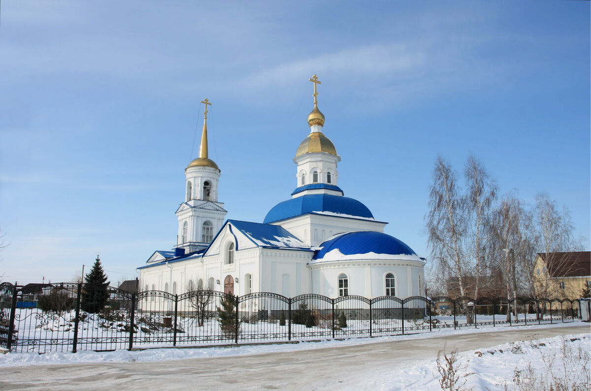 Церковь Казанской иконы Божией Матери, Новая Усмань (Новоусманский район, Воронежская область). фасады, Вид с юго-востока