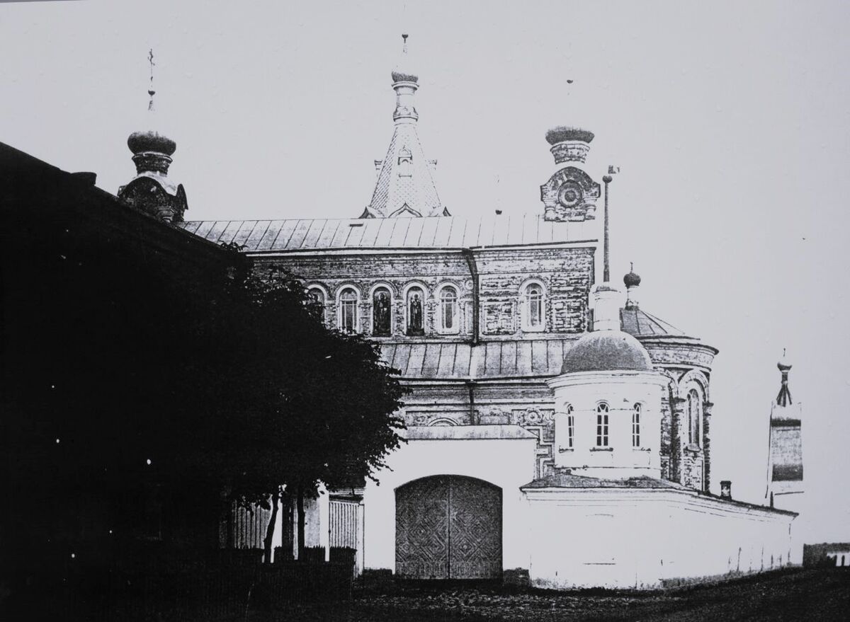 Никольский мужской монастырь. Церковь Иоанна Златоуста, Старая Ладога (Волховский район, Ленинградская область). архивная фотография, Фото 1900 г.