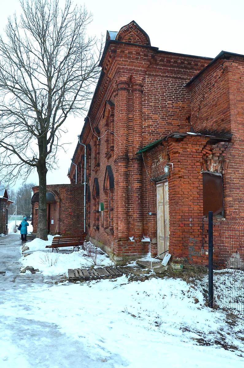 архитектурные детали. Староладожский Успенский монастырь. Домовая церковь Воздвижения Креста Господня, Старая Ладога (Волховский район, Ленинградская область)