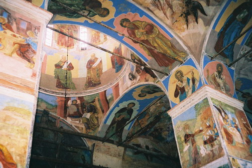Александро-Свирский монастырь. Собор Троицы Живоначальной, Старая Слобода (Лодейнопольский район, Ленинградская область). интерьер и убранство, Троицкий собор