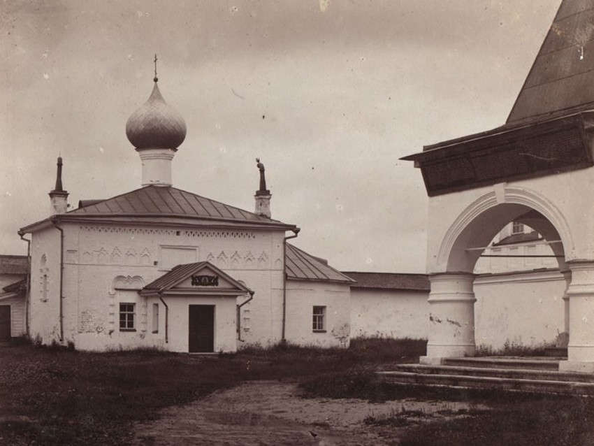 Александро-Свирский монастырь. Церковь Иоанна Дамаскина, Старая Слобода (Лодейнопольский район, Ленинградская область). архивная фотография, Фотография С.М. Прокудина-Горского, 1909 год. Источник - сайт проекта 