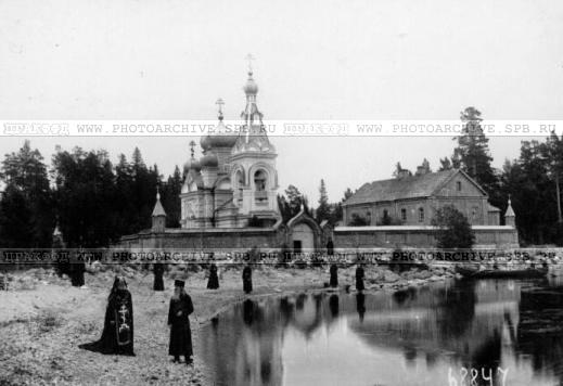 Коневец, остров. Рождества Пресвятой Богородицы Коневский монастырь. Коневский скит. Церковь Коневской иконы Божией Матери. архивная фотография