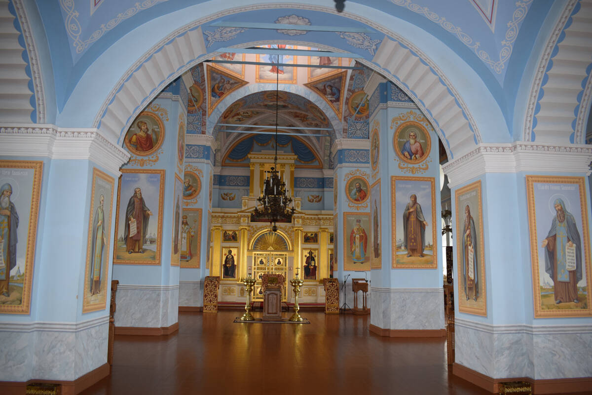 Рождества Пресвятой Богородицы Коневский монастырь. Собор Рождества Пресвятой Богородицы, Коневец, остров (Приозерский район, Ленинградская область). интерьер и убранство, Верхний храм