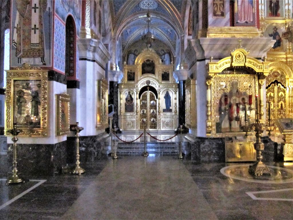 Воскресенский Новодевичий Монастырь. Собор Воскресения Христова, Московский район (Санкт-Петербург, г. Санкт-Петербург). интерьер и убранство, Внутреннее убранство северного придела собора.