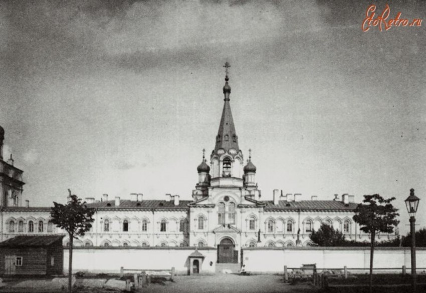 Воскресенский Новодевичий Монастырь. Церковь Ватопедской (Афонской) иконы Божией Матери, Московский район (Санкт-Петербург, г. Санкт-Петербург). архивная фотография, фото с сайта http://www.etoretro.ru