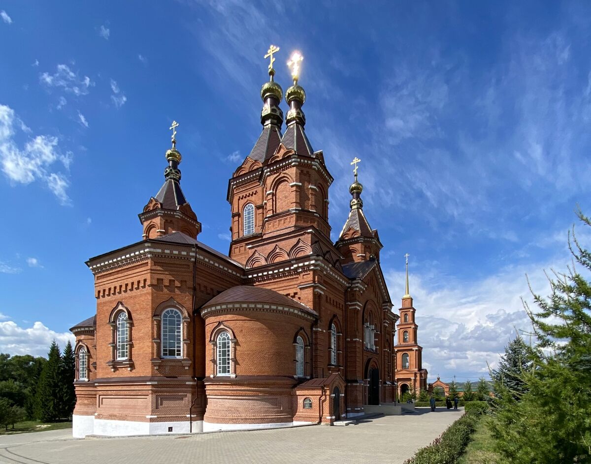 Богородицко-Тихоновский Тюнинский женский монастырь. Собор Вознесения Господня, Тюнино (Задонский район, Липецкая область). фасады, Вид с северо-востока