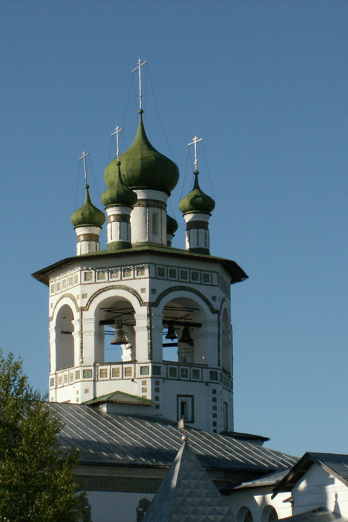 Вяжищи. Николо-Вяжищский ставропигиальный женский монастырь. Церковь Иоанна Богослова с трапезной церковью Вознесения Господня. архитектурные детали